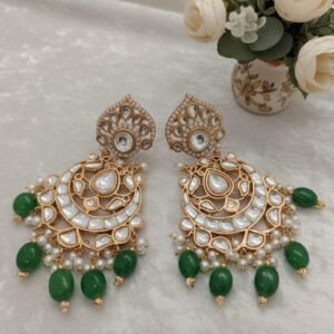 High Copy Diamond Polki Gleam Gold Masking.[GREEN]