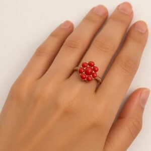 Marjan Ring with Gold Masking Timeless Statement of Elegance