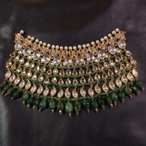 Bridal Necklace Natural green beads