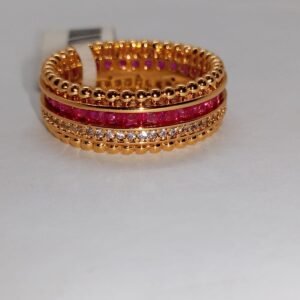 Beautiful Ring with gold masking