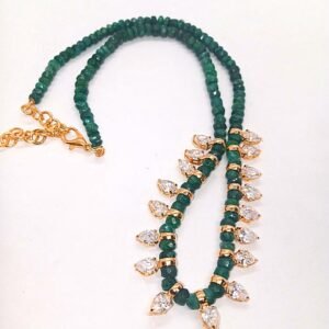 Emerald Charm Glow String of Green Gems